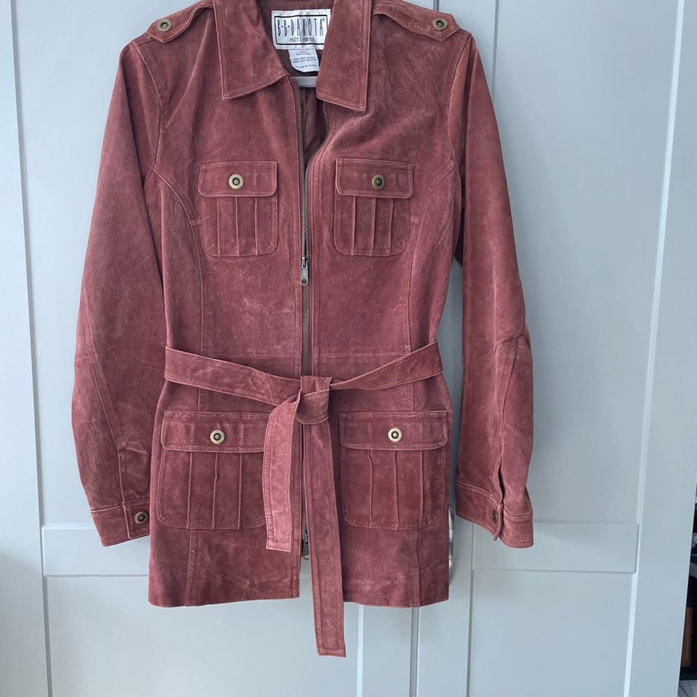 BB Dakota mauve Leather Jacket